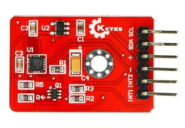 Openplatform 3 ašių skaitmeninis akselerometras MMA8452 I2C - HY-M323
