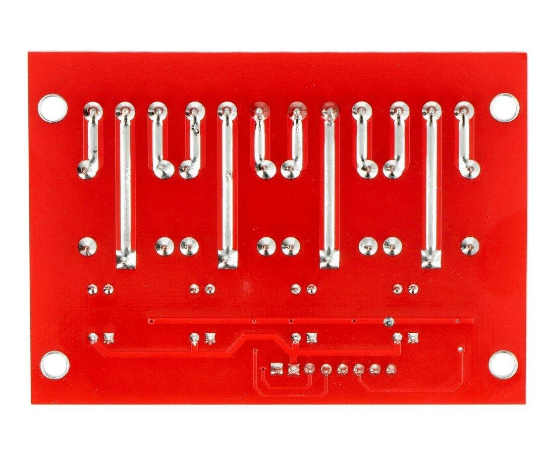 Openplatform Relės modulis Iduino 4 kanalai - 10A/250VAC kontaktai - 5V ritė
