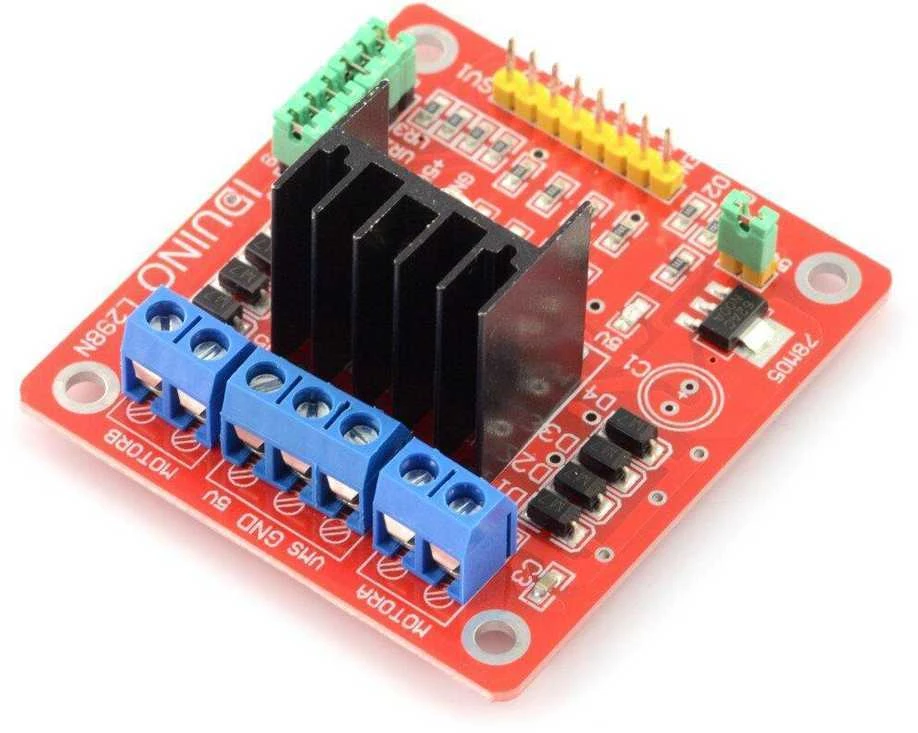Openplatform L298N Dual H Bridge DC žingsninio variklio valdiklio plokštė - Iduino ST1112