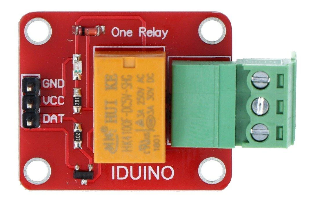 Raudonas 5V relės modulis su 3 jungčių gnybtu