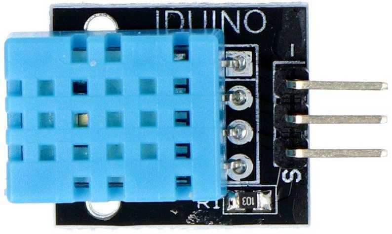 DHT11 jutiklis - Iduino SE052 modulis iš viršaus