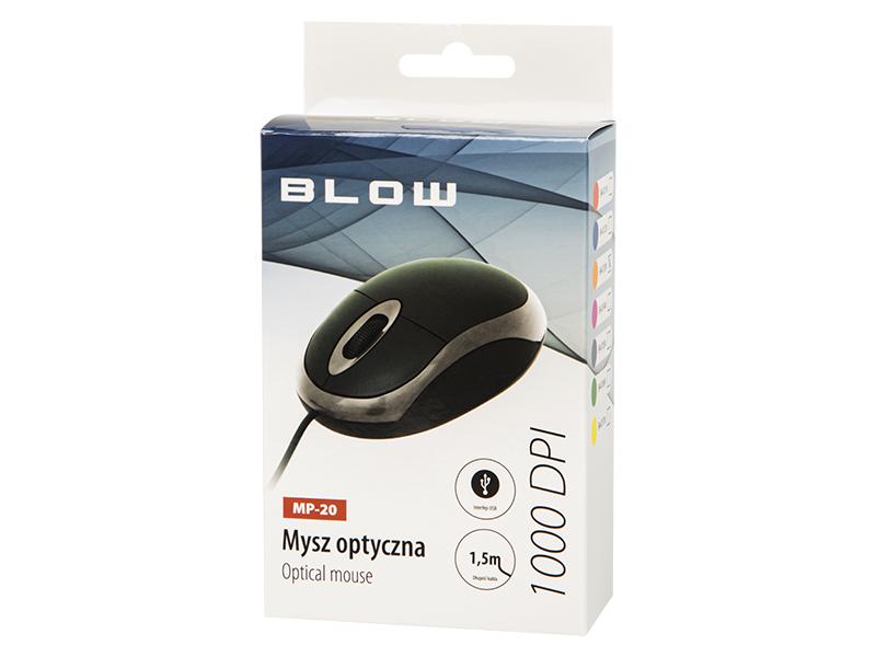 BLOW 84-016 BLOW Optinė pelė MP-20 USB žalias