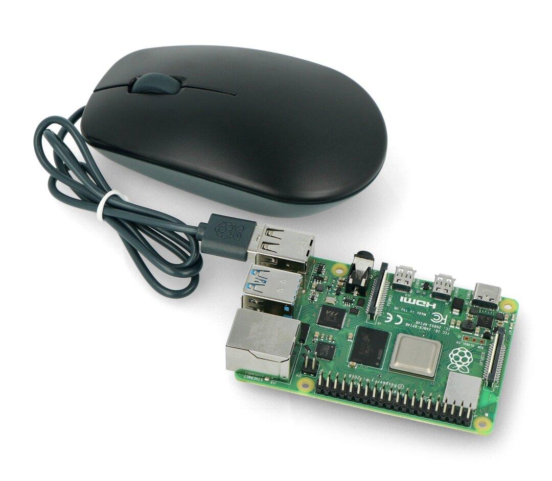Optinė pelė Raspberry Pi 4B / 3B + / 3B / 2B - juoda