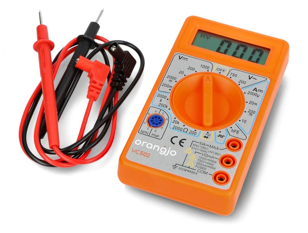 Nežinomas Universalus multimetras Orangjo VC502