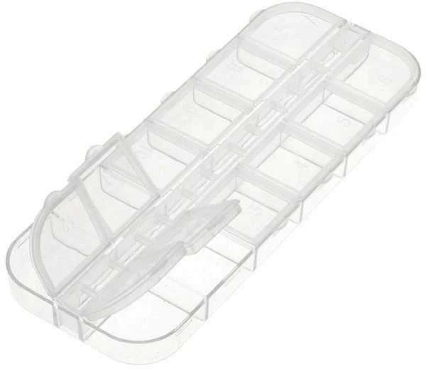 Oem Organizatorius 12 skyrių 130x50x15mm - konteineris smulkiems daiktams - dėžutė