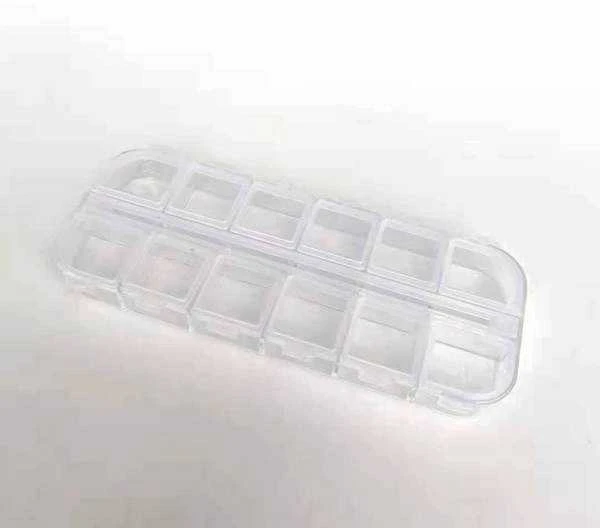Oem Organizatorius 12 skyrių 130x50x15mm - konteineris smulkiems daiktams - dėžutė