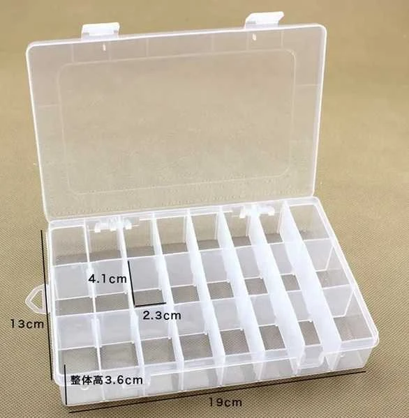 Oem Organizatorius 24 skyriai 195x130x36mm - rožinė - konteineris smulkiems daiktams