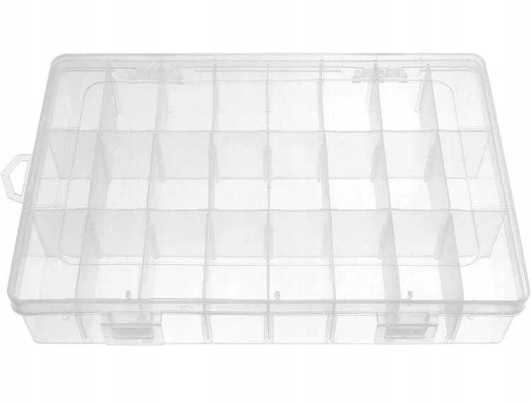 Oem Organizatorius 24 skyriai 195x130x36mm - konteineris smulkiems daiktams