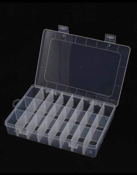 Oem Organizatorius 24 skyriai 195x130x36mm - konteineris smulkiems daiktams