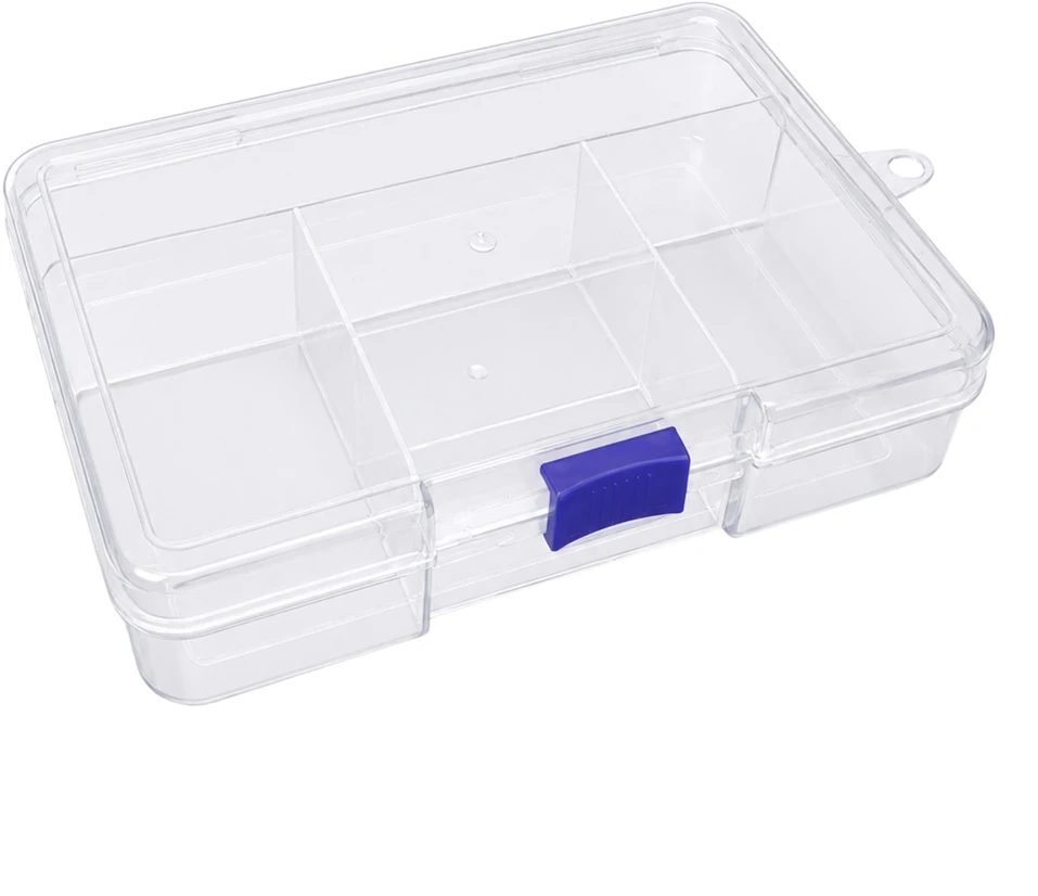 Organizatorius su 5 skyriais 145x98x33mm - konteineris smulkiems daiktams