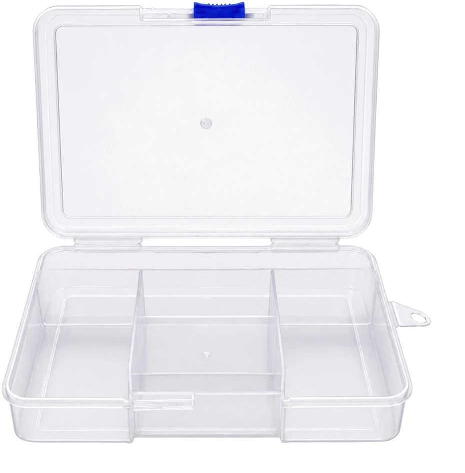 Organizatorius su 5 skyriais 145x98x33mm - konteineris smulkiems daiktams