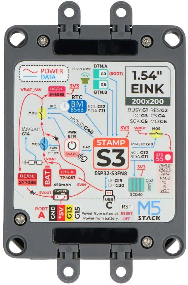 M5Stack oro kokybės modulio komponentų schema