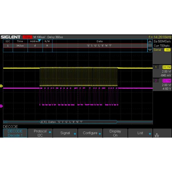 Oem Osciloskopas Siglent SDS1202X-E 200MHz - 2 kanalų