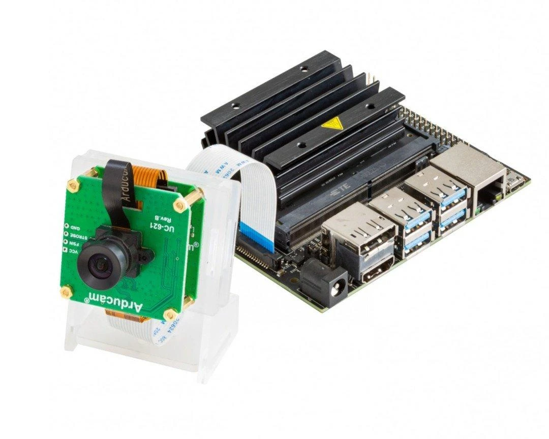 OV2311 2Mpx monofoninė kamera Global Shutter su M12 NoIR objektyvu, skirta Nvidia Jetson Nano - Arducam B0221