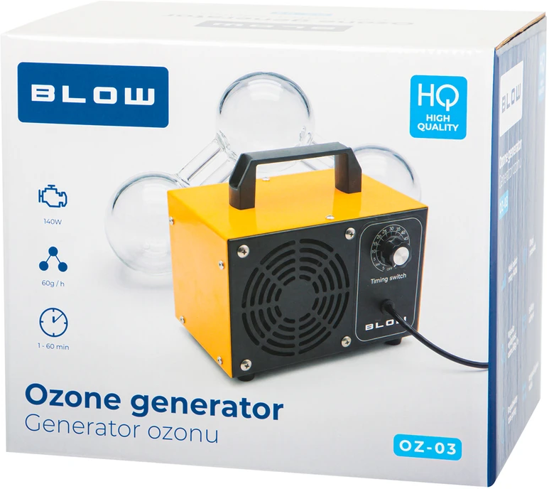 Ozono generatorius BLOW OZ-03 oranžinis ozonatorius 60 000 mg/h 140 W