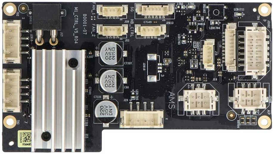 Bambu Lab X1 spausdintuvo elektroninė plokštė su aušinimu