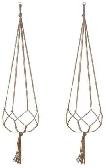 Oem Pakabinamas gėlių stovas - 105 cm - Virvės kabykla - Macrame - Boho