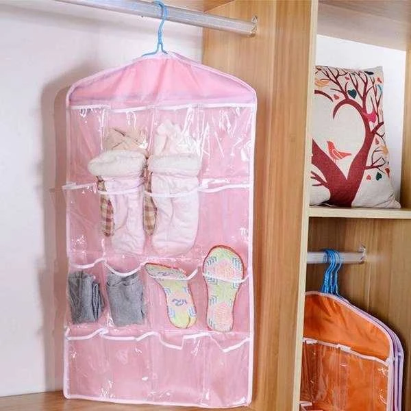 Oem Pakabinamas spintos organizatorius apatiniams kojinėms - Kabykla - 16 kišenių