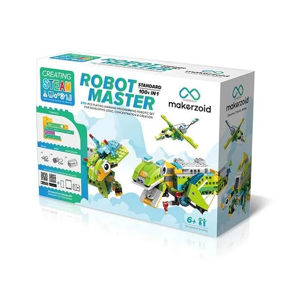 Makerzoid Robomaster RM-Standard rinkinys - mokomųjų blokų rinkinys + 23 pamokų scenarijai