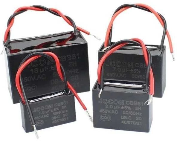 Oem Paleidimo kondensatorius CBB61 3.5uF 450VAC varikliams - su kabeliais