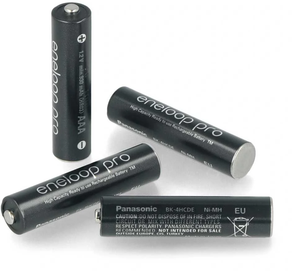 Įkraunamos baterijos Panasonic ENELOOP Pro BK-4HCDE/4CP, 930 mAh, 500 (4xAAA)