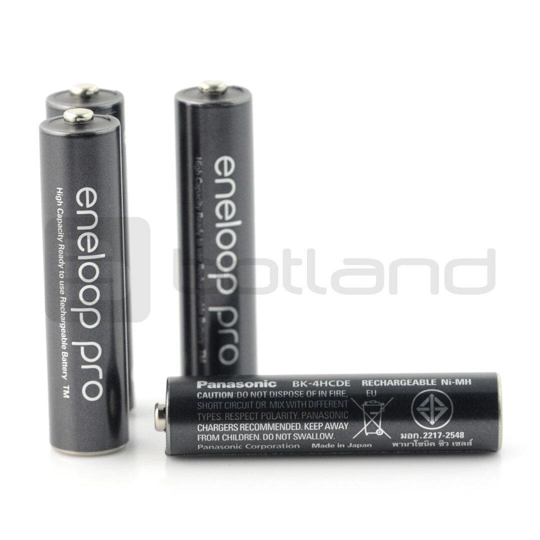 Įkraunamos baterijos Panasonic ENELOOP Pro BK-4HCDE/4CP, 930 mAh, 500 (4xAAA)