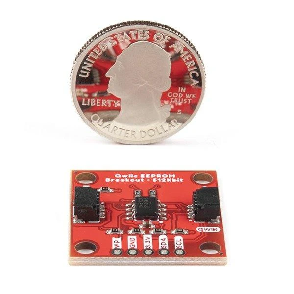 Papildoma EEPROM atmintis - I2C Qwiic - 512kb - SparkFun COM-18355