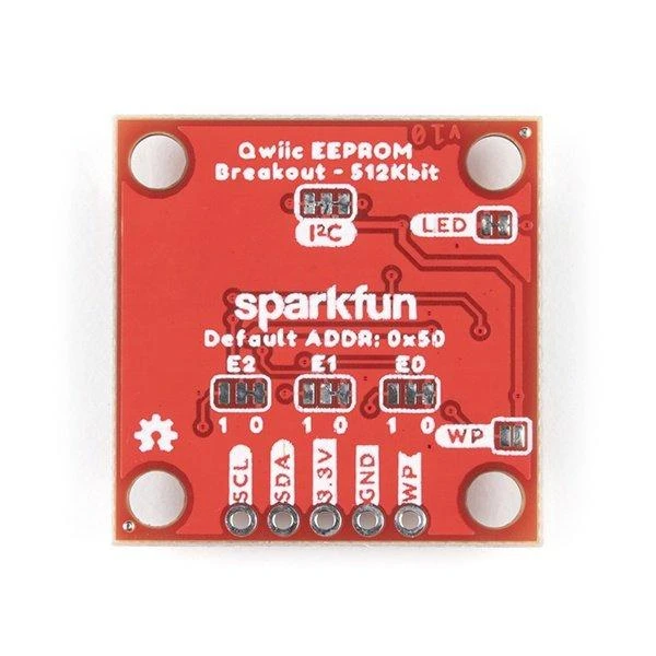 SparkFun 512kb EEPROM modulis – viršutinė dalis