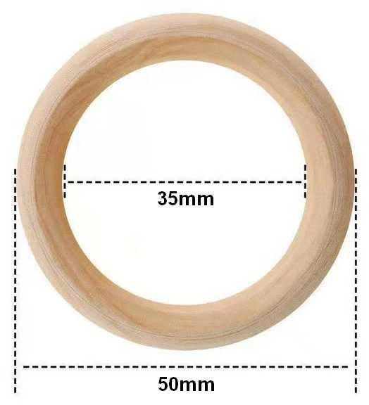 Oem Pasidaryk pats medinis apskritimas - 50x8mm - makramė lankelis