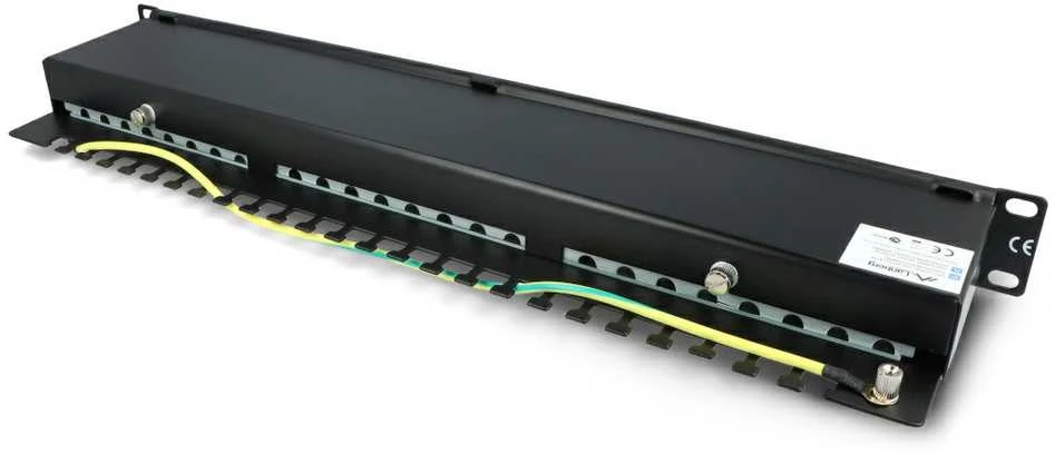 LANBERG PPS6-1024-B Patch Panel 24 prievadai 1U kat. 6 ekranuoti judai