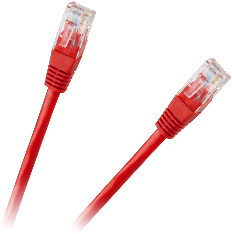LP Oem Patchcord kabelis UTP 8c kištukas-kištukas 3.0m CCA raudonas kat.6e