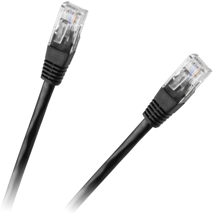 Inne Oem Patchcord kabelis UTP 8c kištukas-kištukas 3.0m CCA juodas cat.6e