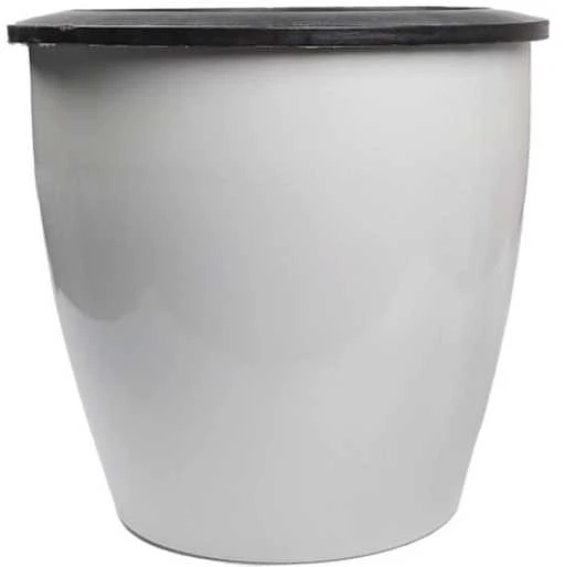 Oem PATIO savaiminio drėkinimo vazonas - 22 cm baltas plastikinis vazonas