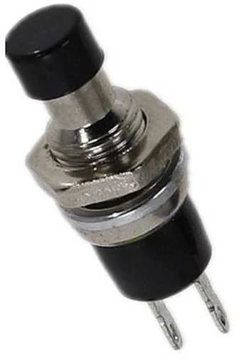 Oem PBS-110 momentinis mygtukas – mėlynas – 250V-1A / 125V-3A – 7 mm – apvalus