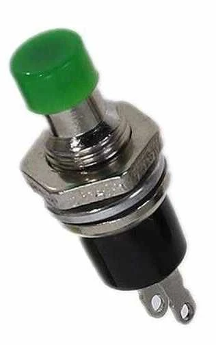 Oem PBS-110 momentinis mygtukas – mėlynas – 250V-1A / 125V-3A – 7 mm – apvalus