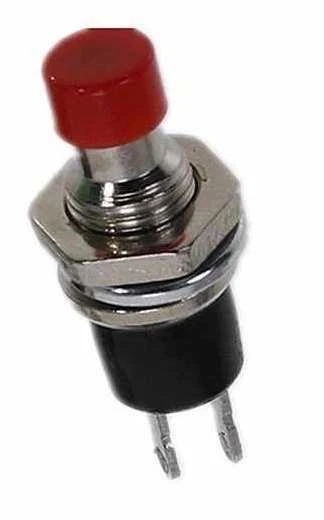 Oem PBS-110 momentinis mygtukas – mėlynas – 250V-1A / 125V-3A – 7 mm – apvalus
