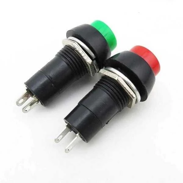Oem PBS-11B mygtukas – 250V 3A – monostabilus – apvalus – mėlynas