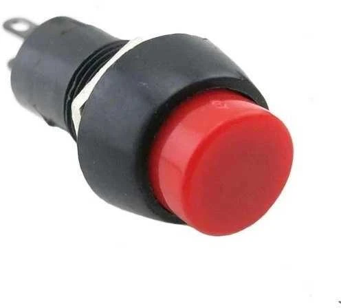 Oem PBS-11B mygtukas – 250V 3A – monostabilus – apvalus – juodas