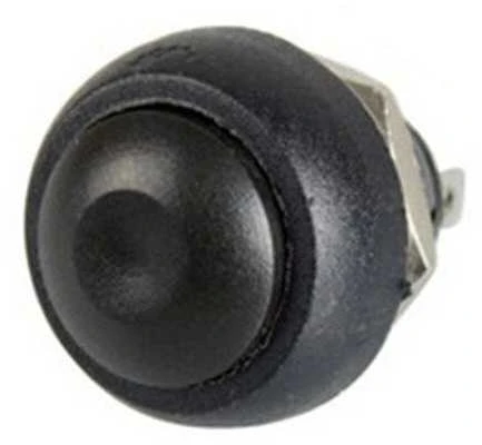 Oem PBS-33B momentinis mygtukas - raudonas - 250V-1A - 12mm - monostabilus - apvalus