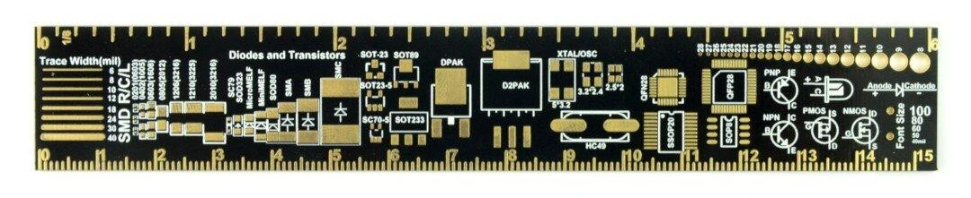 Oem PCB liniuotė - 15cm
