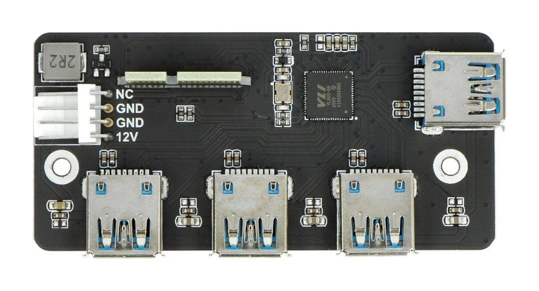 Waveshare PCIe į USB 3.2 plokštė su 4 jungtimis