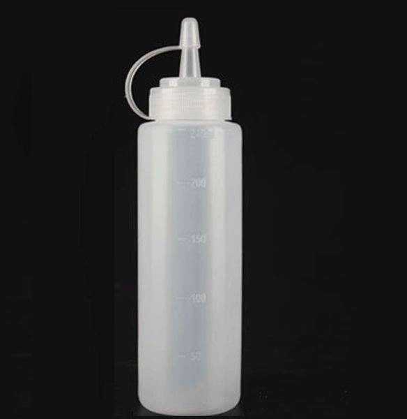 Oem PE/PP buteliukas 240ml - su dangteliu - skysčiams dozuoti