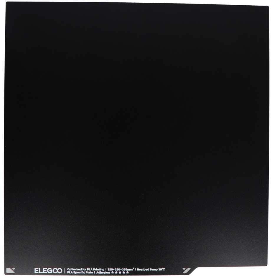 PEI tekstūruotas sluoksnis Elegoo Neptune 4 Plus 3D spausdintuvo plokštei - 320x320 mm