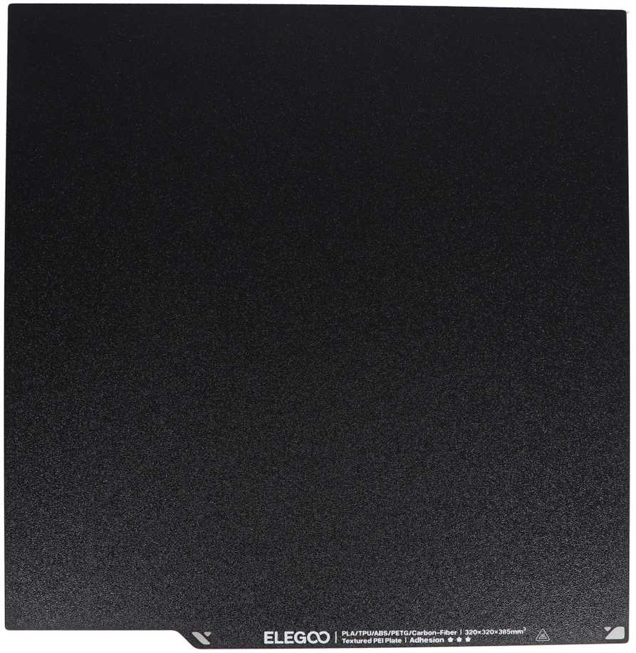 PEI tekstūruotas sluoksnis Elegoo Neptune 4 Plus 3D spausdintuvo plokštei - 320x320 mm