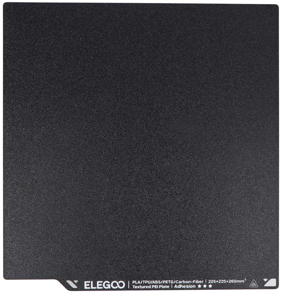 PEI tekstūruotas spausdinimo sluoksnis Elegoo Neptune 4/4 Pro 3D spausdintuvams - 225x225 mm