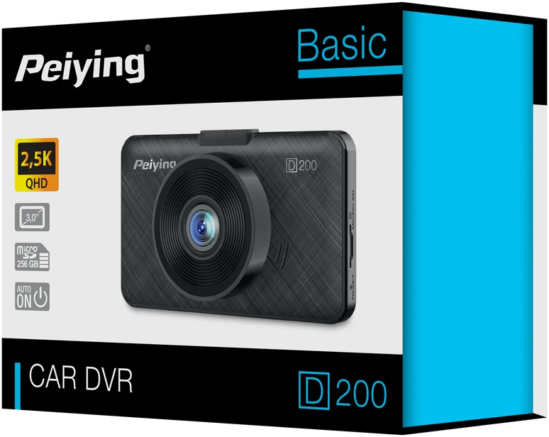 Peiying Basic D200 2.5K vaizdo registratorius