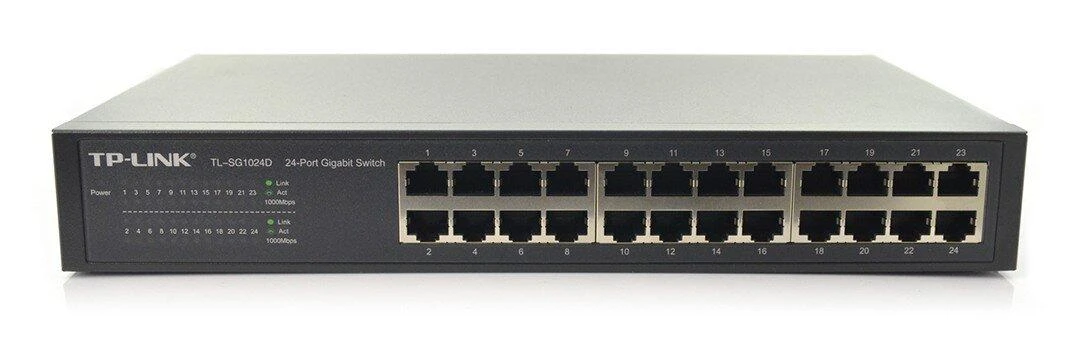 Šakotuvas TP-LINK 24 prievadų gigabito ECO komutatorius, 19 colių