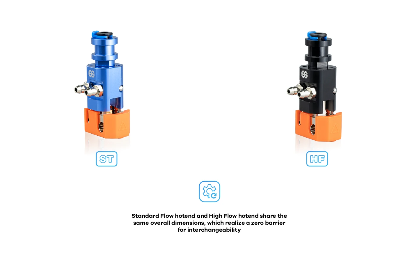Phaetus Dragon Vanduo Hotend - WST mėlynas