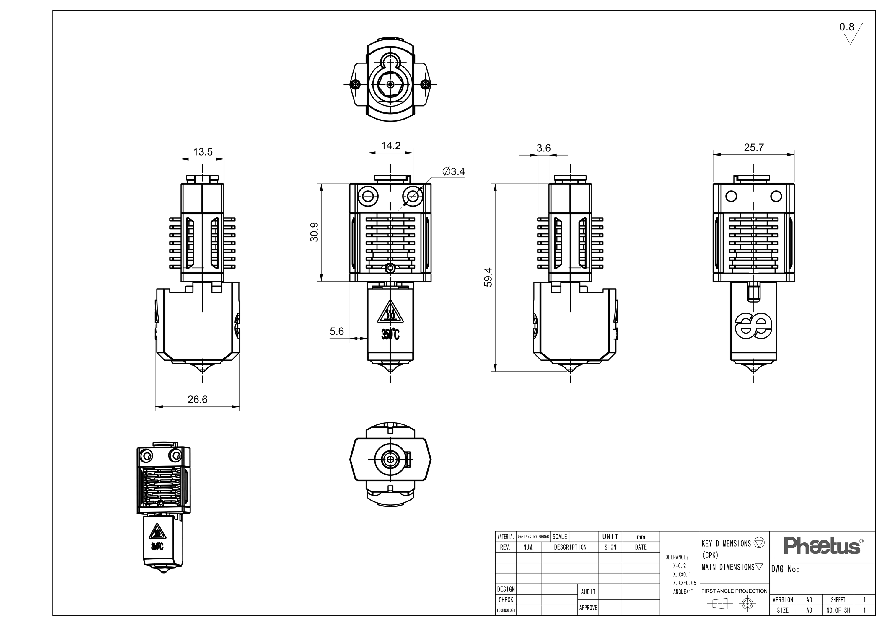 Phaetus Dragonfly HIC HF Hot-End
