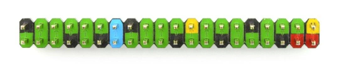 Raspberry Pi spalvota 2x20 GPIO jungtis